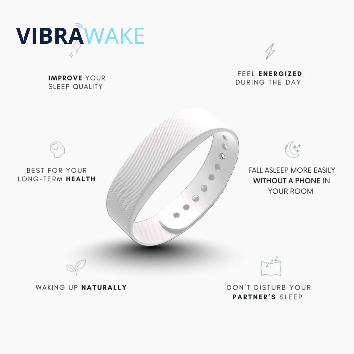 VibraWake Alarm- White